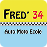 Logo de Fred'34, auto-moto école à Montpellier